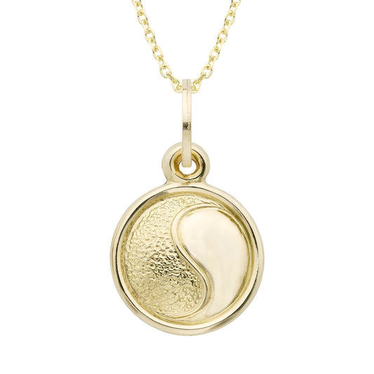 Collar Dorado Yin Yang “Oro 14K”