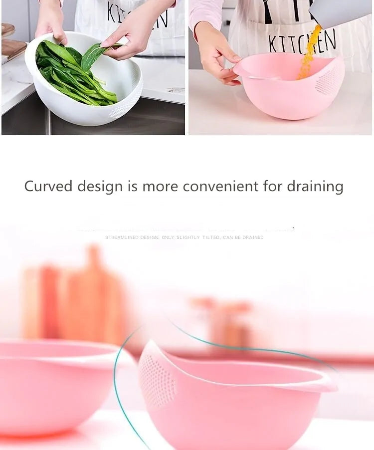 Silicone Colander Rice Bowl