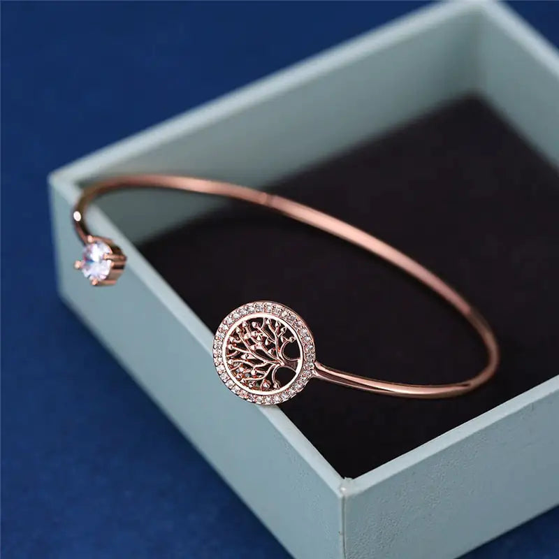 Pulsera de Lujo Árbol de la Vida, Símbolo de Eterna Belleza