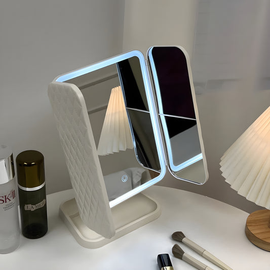 Espejo de Maquillaje Inteligente con Tres Luces LED