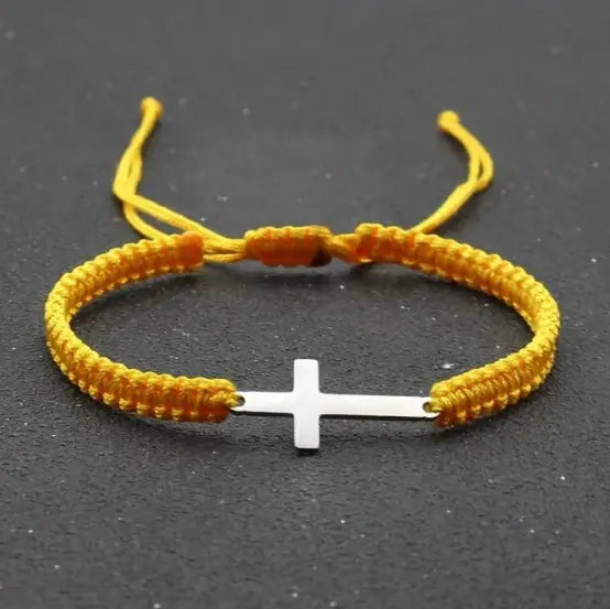 Pulsera Cruzada de Cuerda